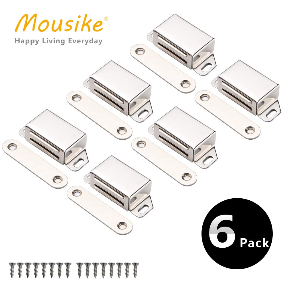 Cabinet Magnets 30lb Strong Catch for Kitchen Cupboard Door 6 Pack (2 Count)