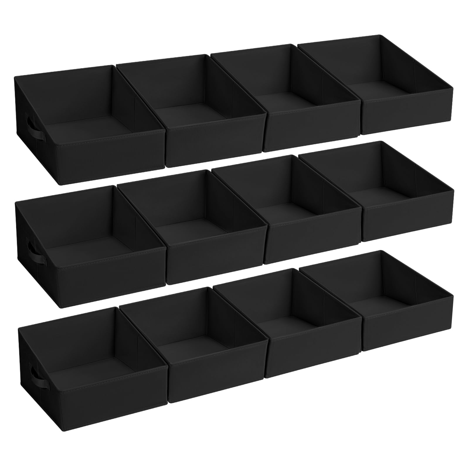 Closet Storage Bins 12 Pack (12 Count)
