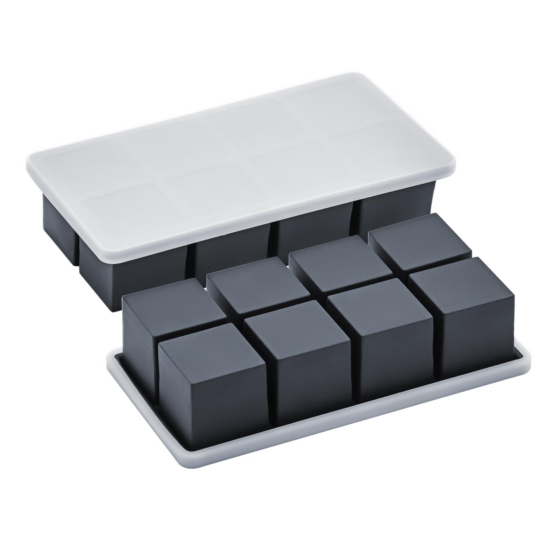 Large Ice Cube Tray Metal Reinforced Frame for Whiskey