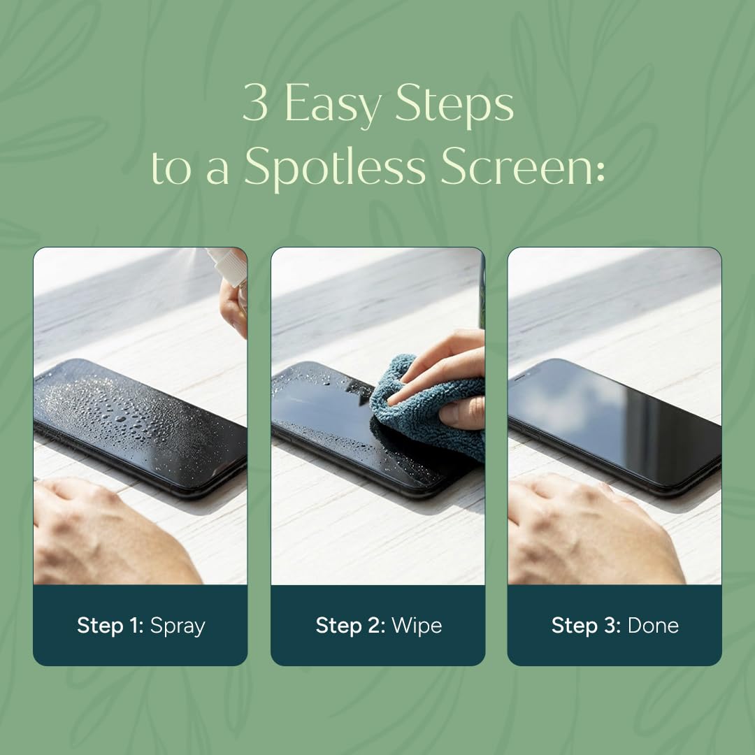 Screen Cleaner with Microfiber Cloth (4 Fl Oz)