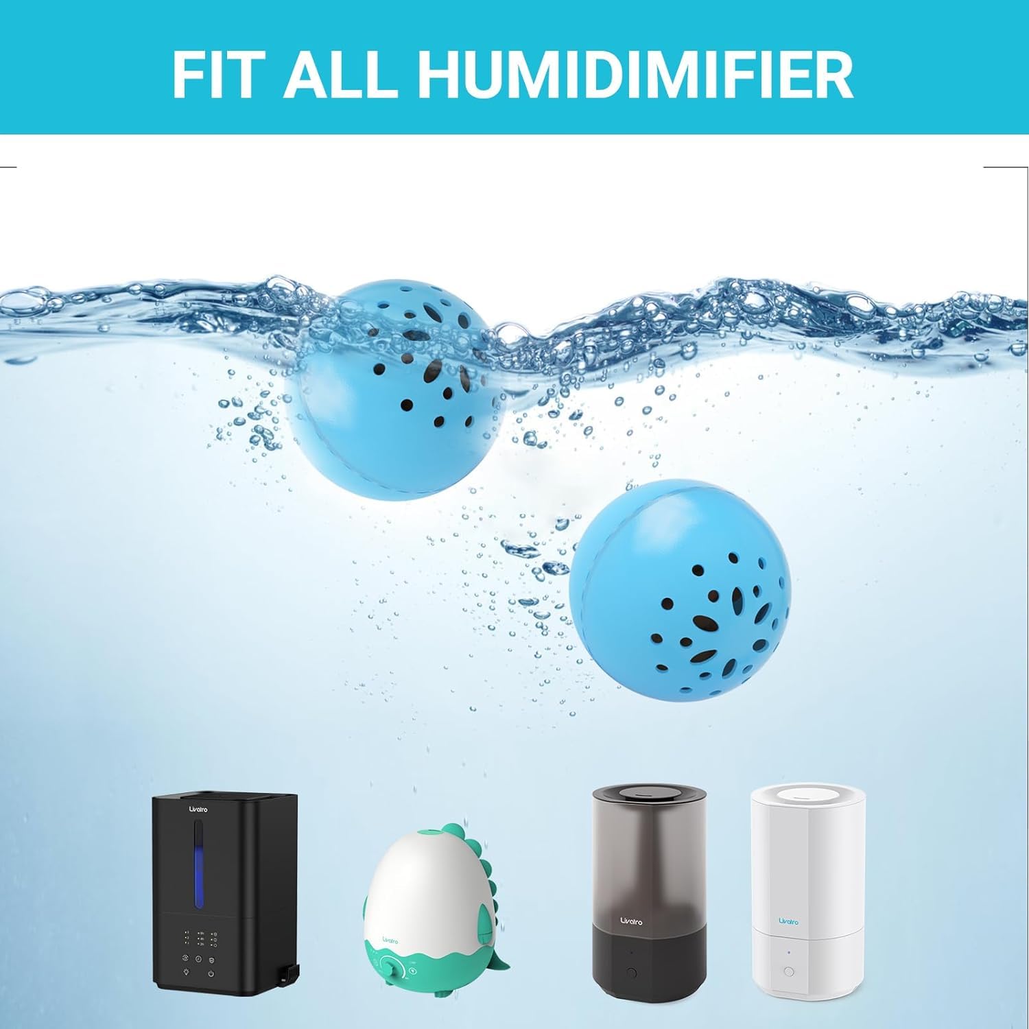 Blue Humidifier Cleaning Balls (3 Count)