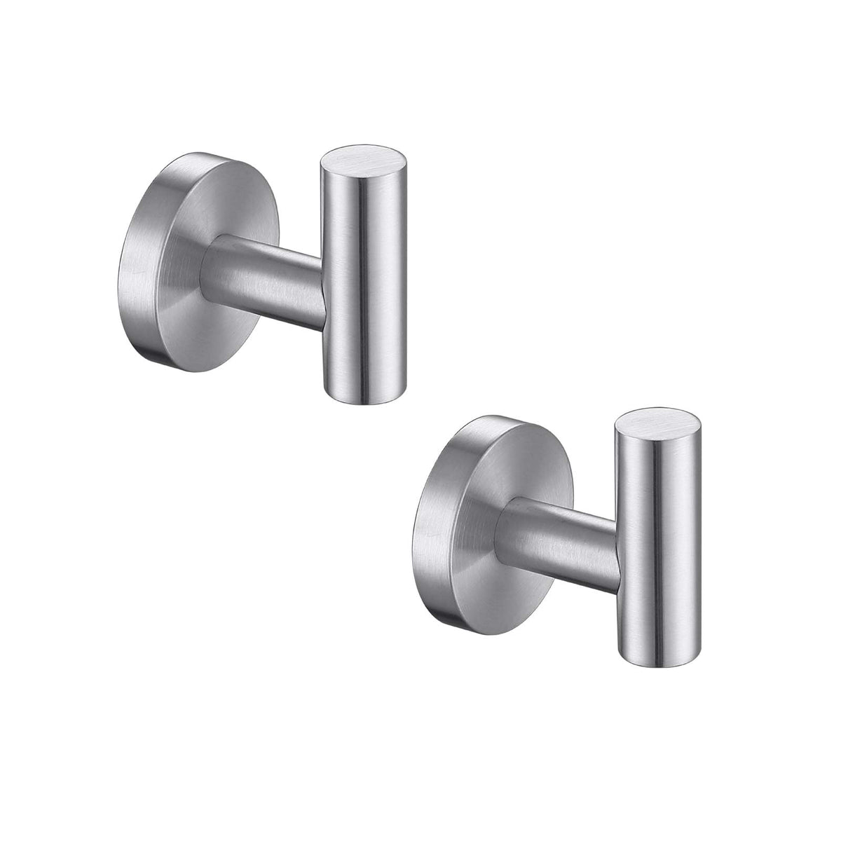Bathroom Towel Hooks Brushed Nickel (2 Count)