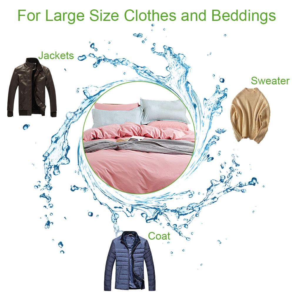 2 Pack Extra Large Laundry Mesh Bag 43 x 35 Inch Mesh Laundry Bag Zippered Big Net Bag for Blanket Sweater Coat Bedding Sheet in Home Dorm Hotel Don't Drying (2 Count)