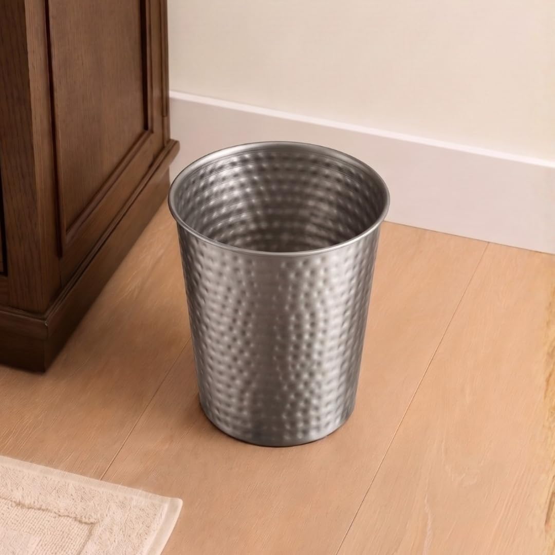 Metal Bathroom Trash Can