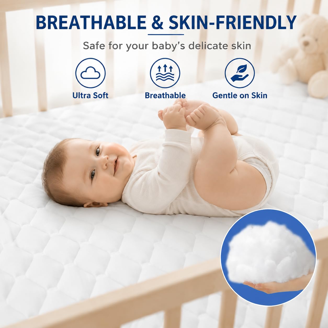 2 Pack Crib Waterproof Mattress Protector (2 Count)