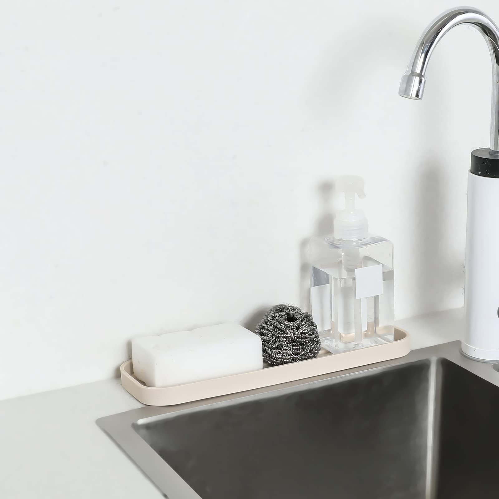 Silicone Kitchen Sink Organizer Tray for Multiple Usage