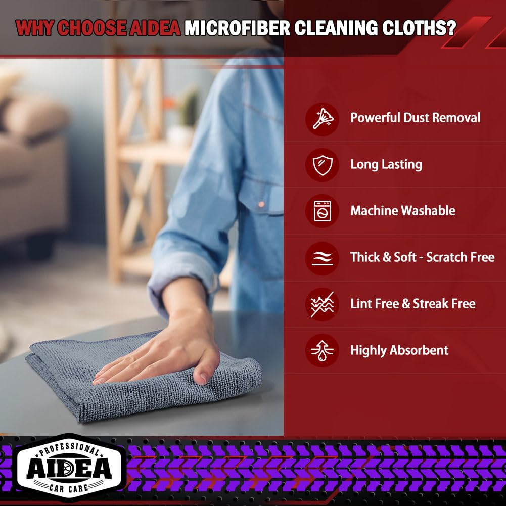 Microfiber Cleaning Cloth Grey (400 Count)