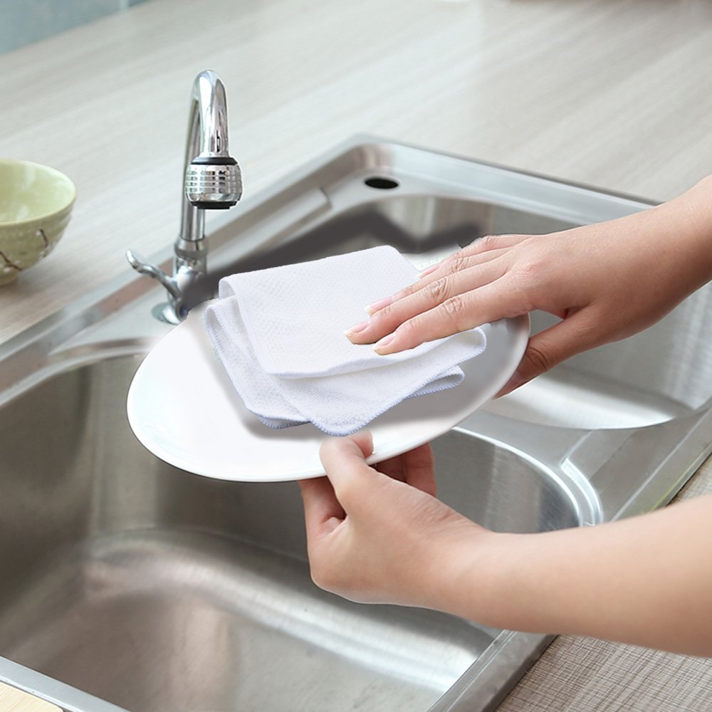 Dish Cloths for Washing Dishes with Scrub Side (9 Count)