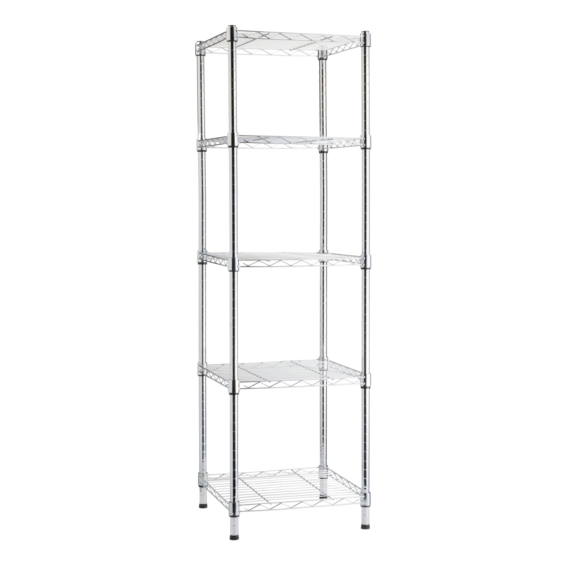 5 Shelf Tower Adjustable Storage Shelving Unit