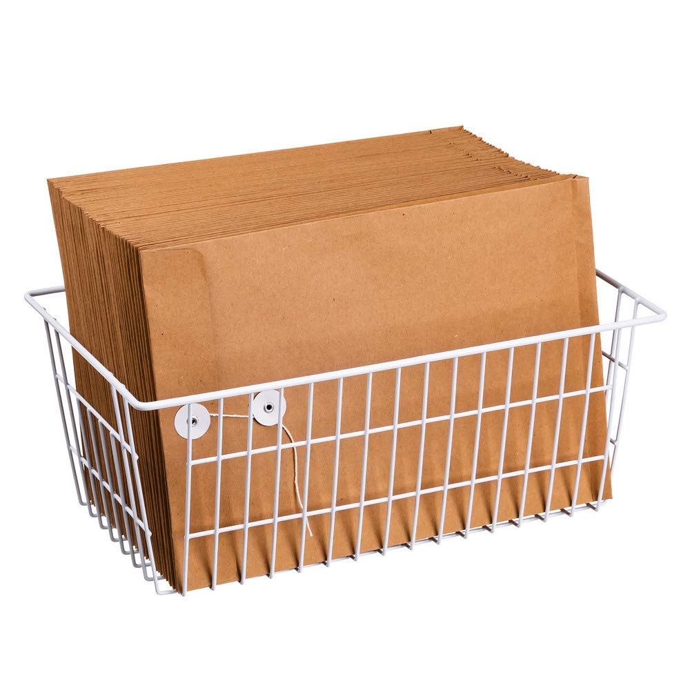 Freezer Baskets Wire Farmhouse Large Organizer Storage Bins Rack for Storage (2 Count)
