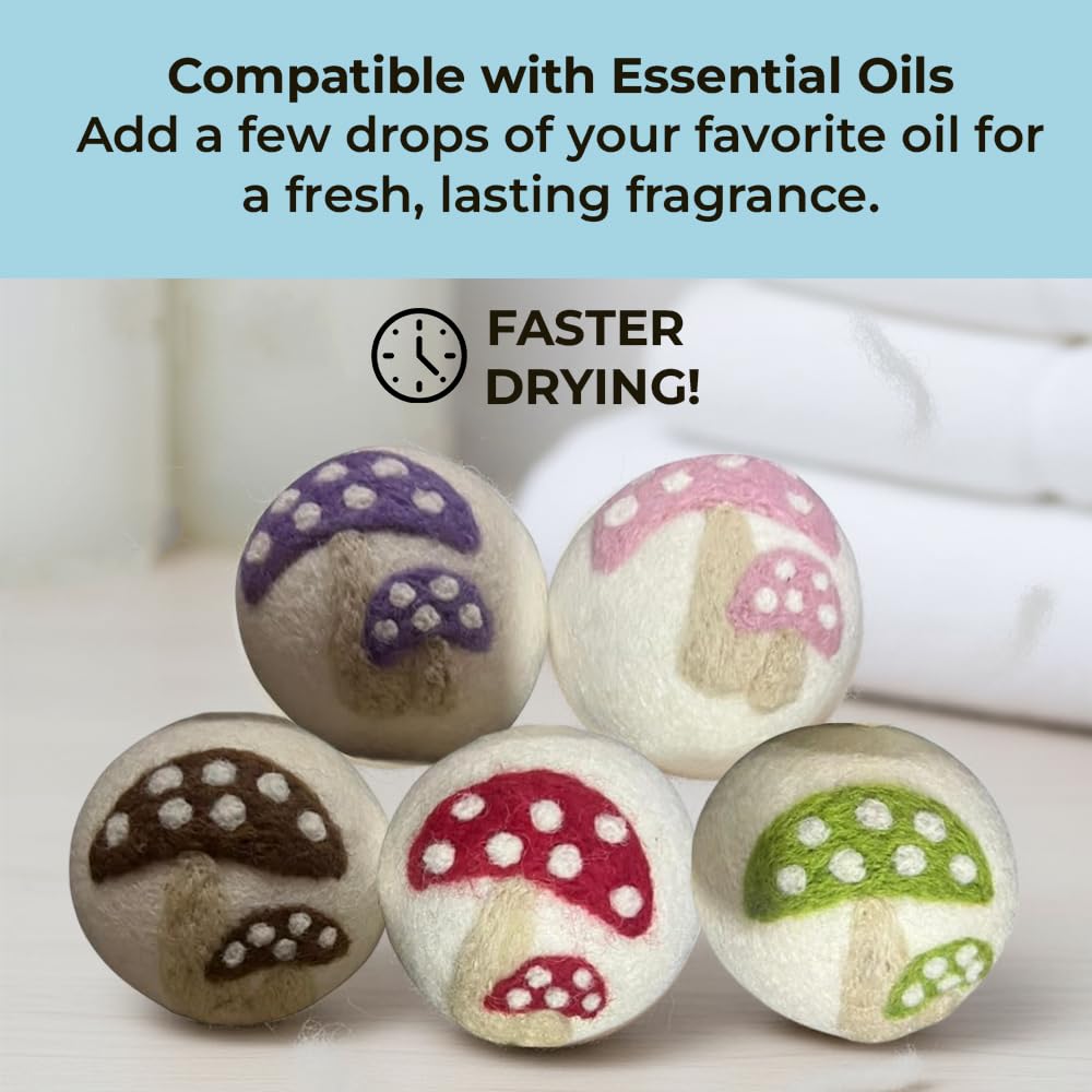 Quality Wool Dryer Balls (6 Count)