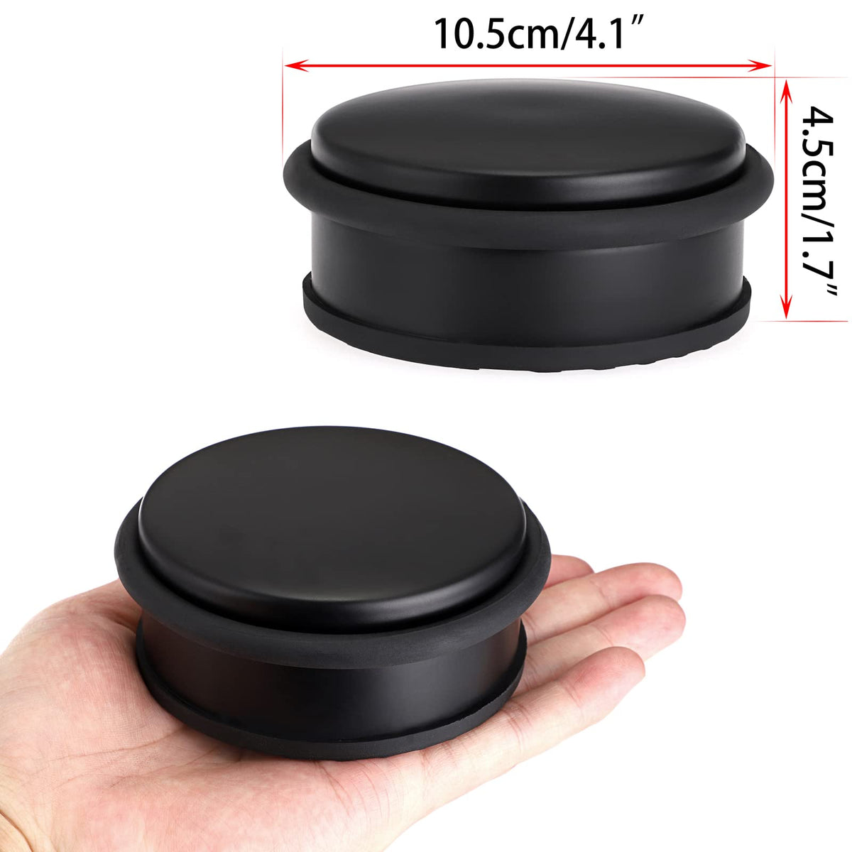 2Pcs Heavy Duty Door Stoppers No Drill (2 Count)