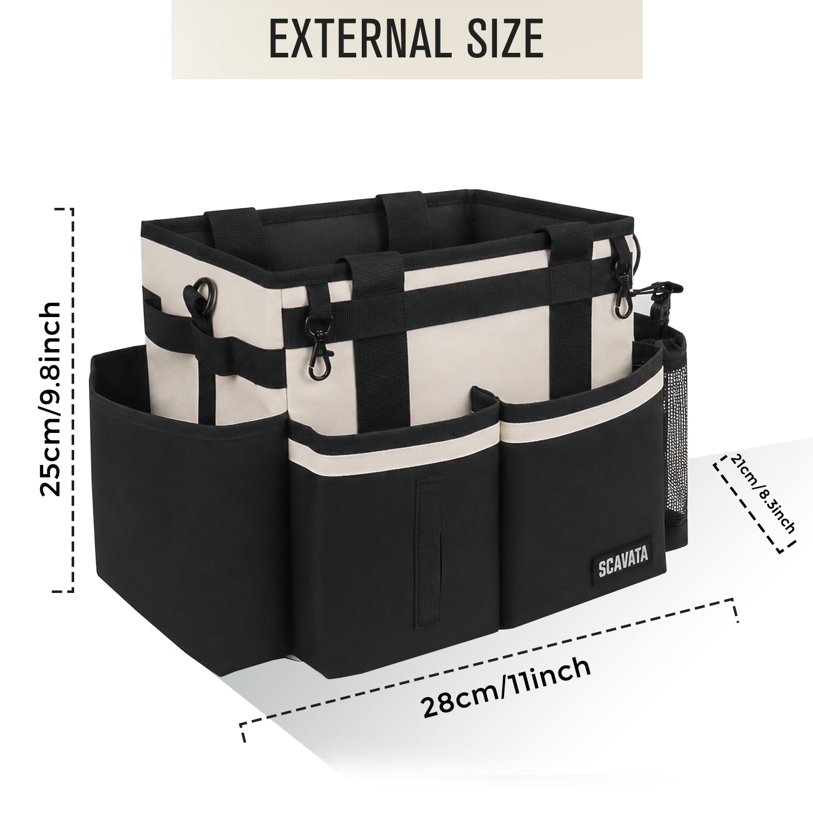 Compact Wearable Cleaning Caddy with Handle & Shoulder Straps
