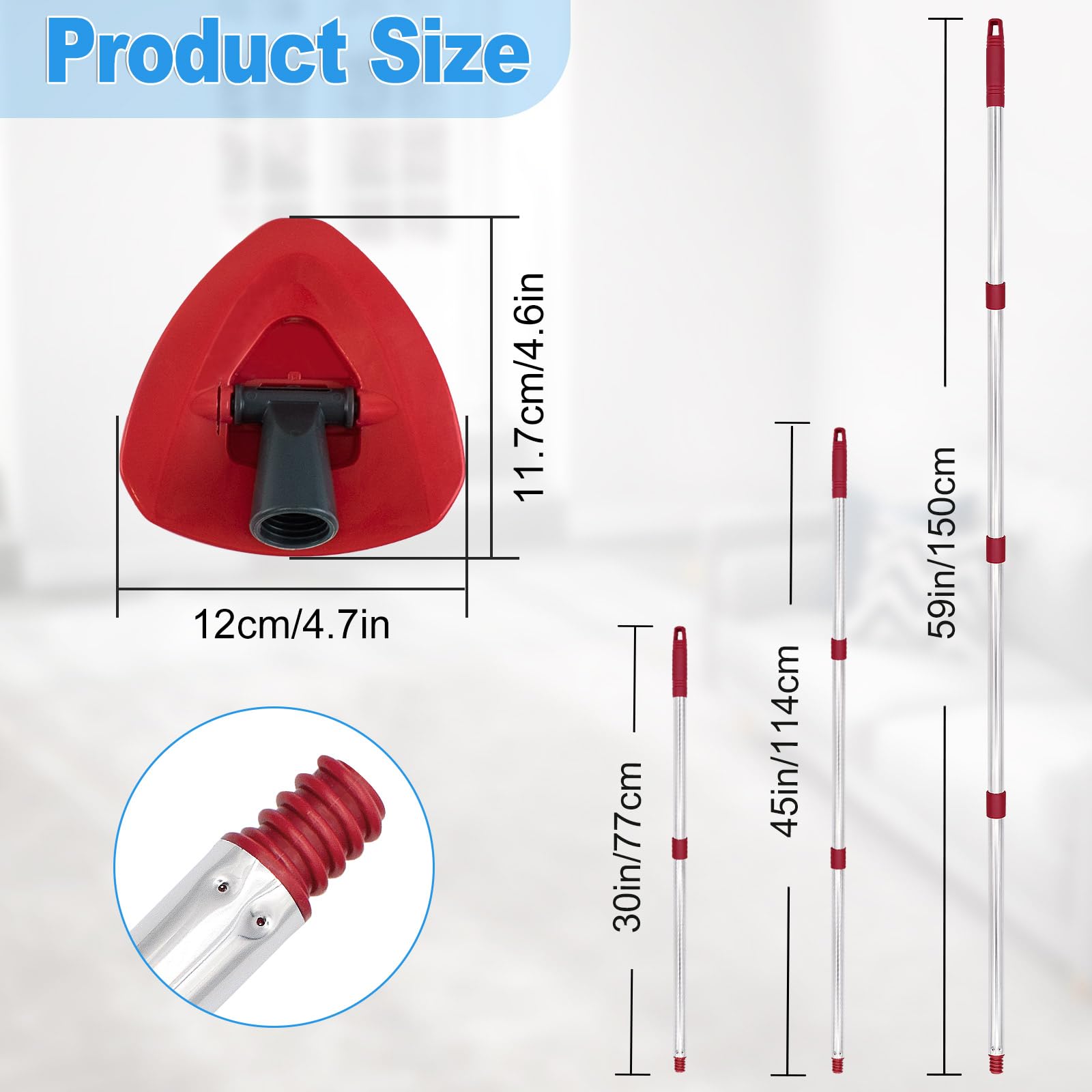 Mop Handle for Ocedar (5 Count)