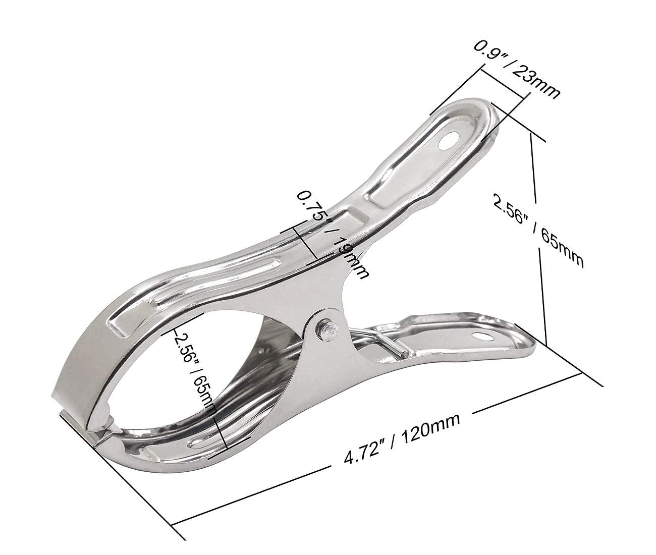 10 Pack 4.7”Stainless Steel Pool Cover Clips Heavy Duty Wind Guard Clamps (10 Count)