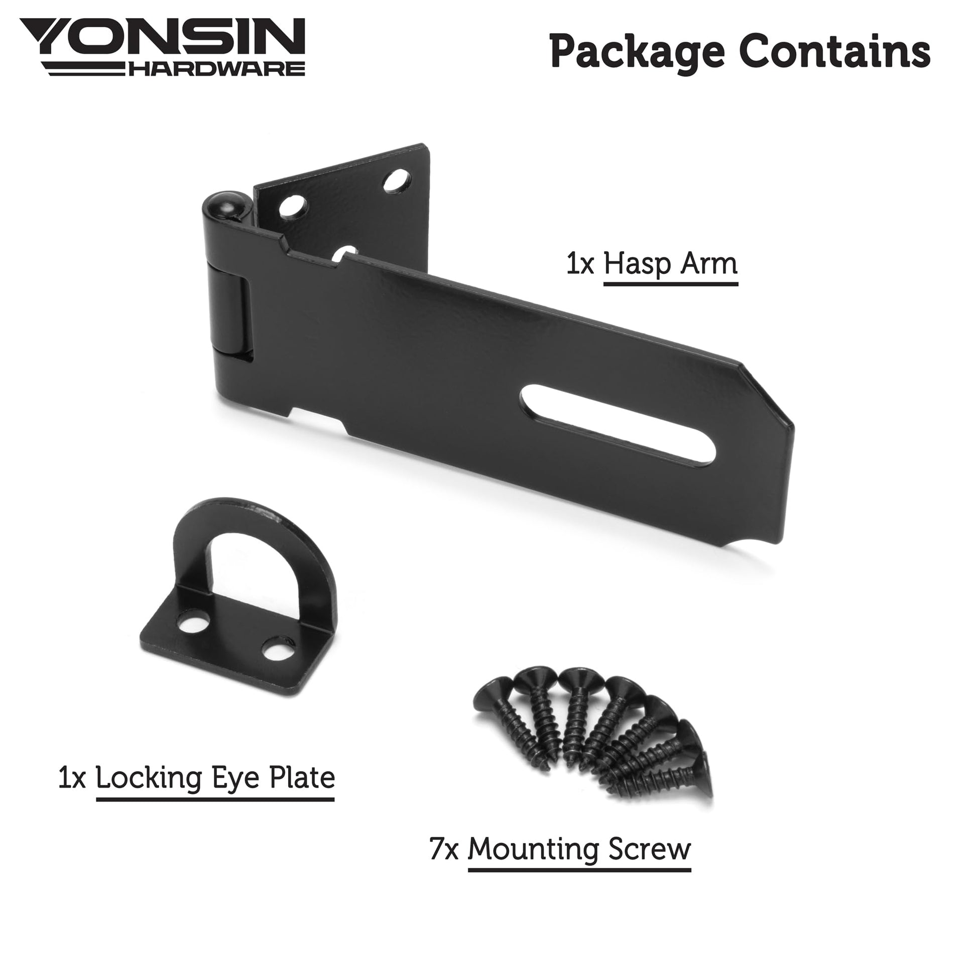 4" Door Padlock Safety Hasp Latch