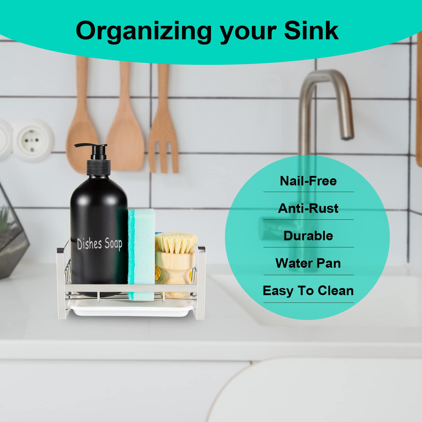 Sponge Holder for Kitchen Sink