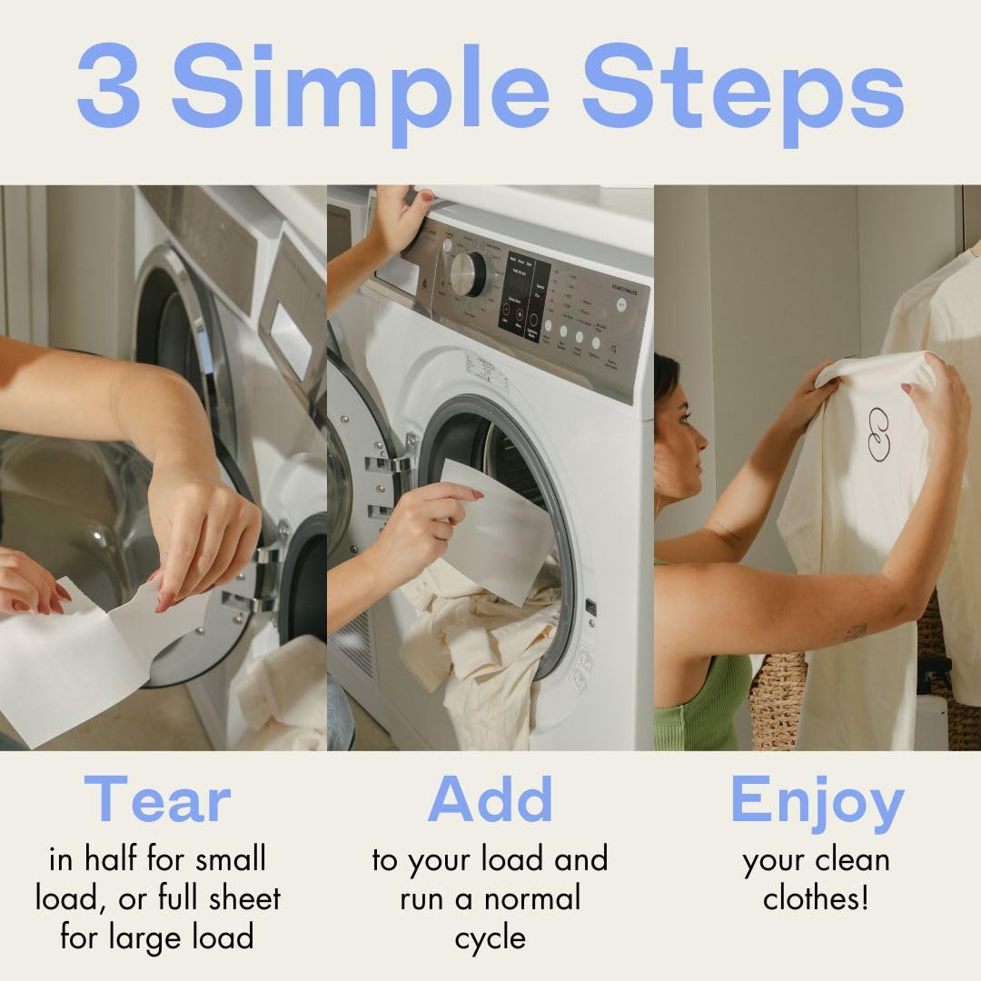 Skipper 50% LARGER Laundry Detergent Sheets Refill Pack (120 Count)