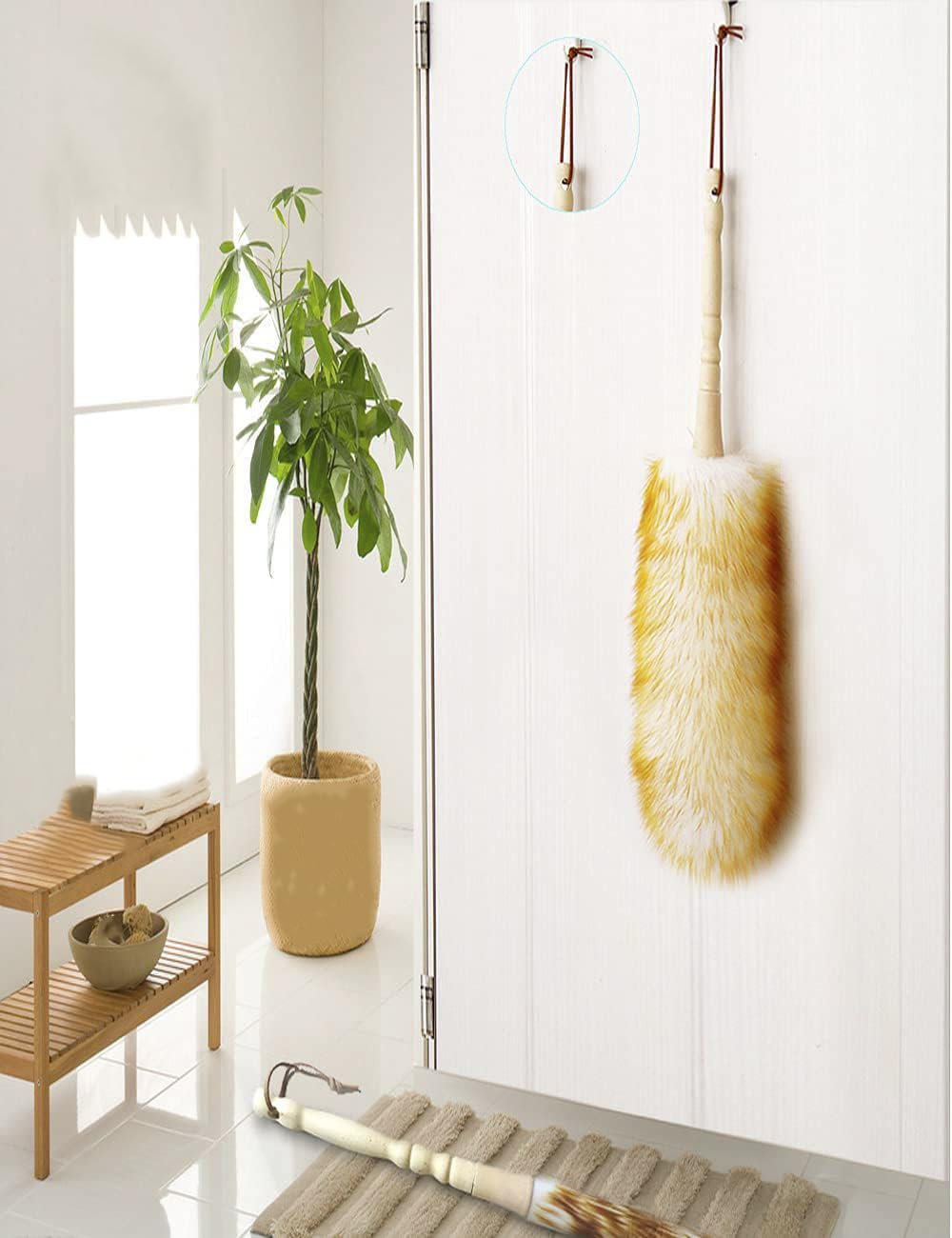 J&A Lambswool Dusters with Solid Wooden Handle