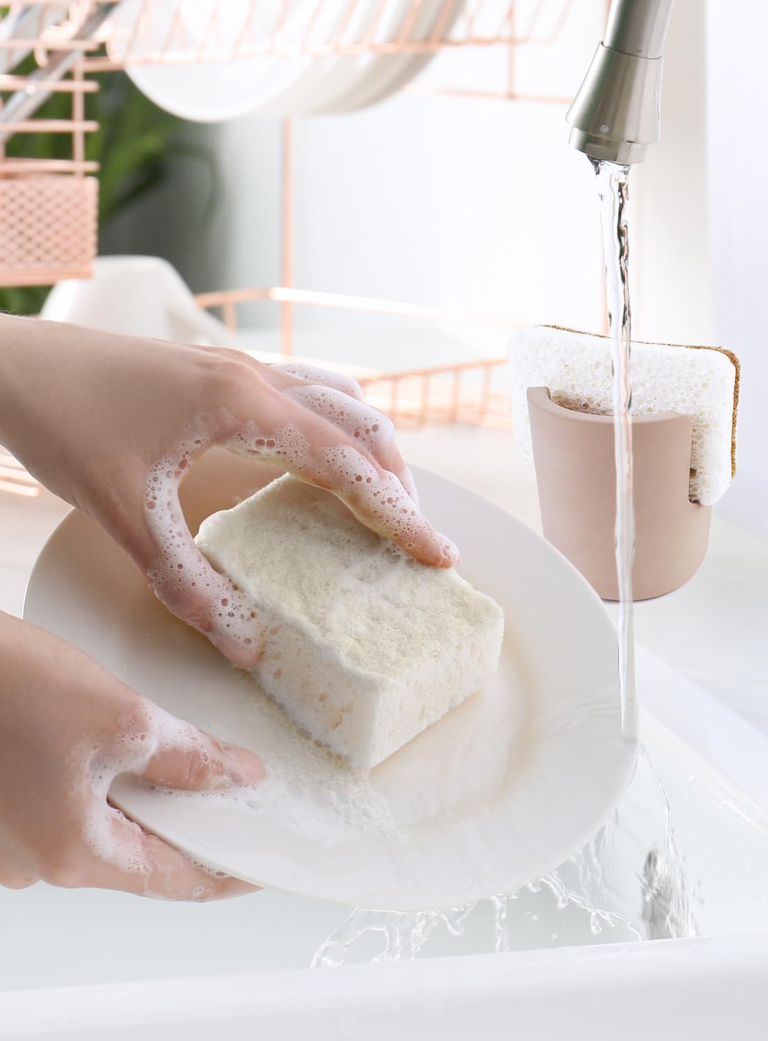 Stone Sponge Holder for Countertop Organizer
