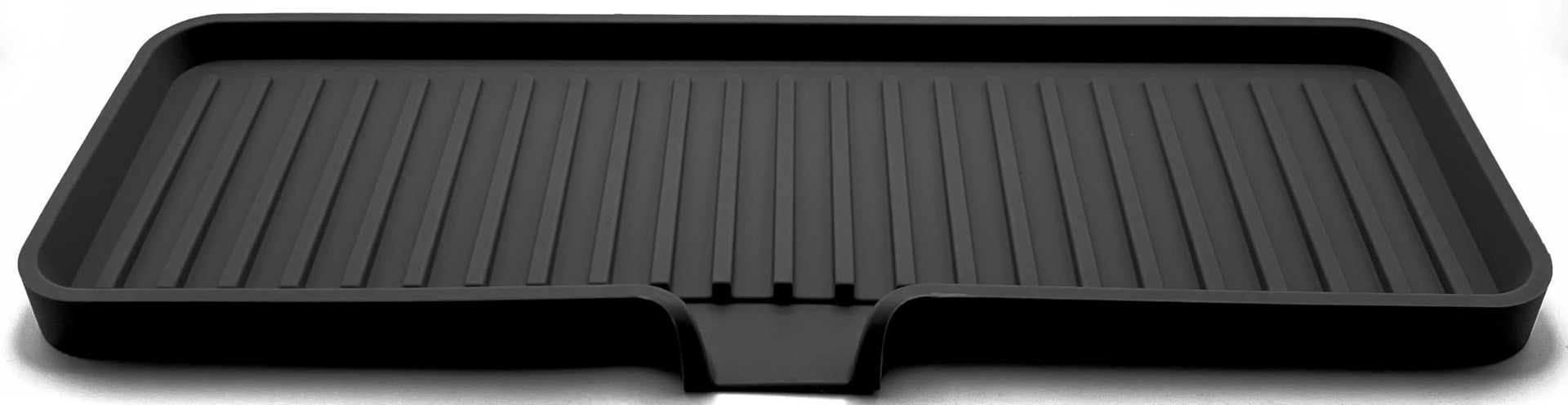 Silicone Soap Dish Tray and Sponge Holder with Drain Chute