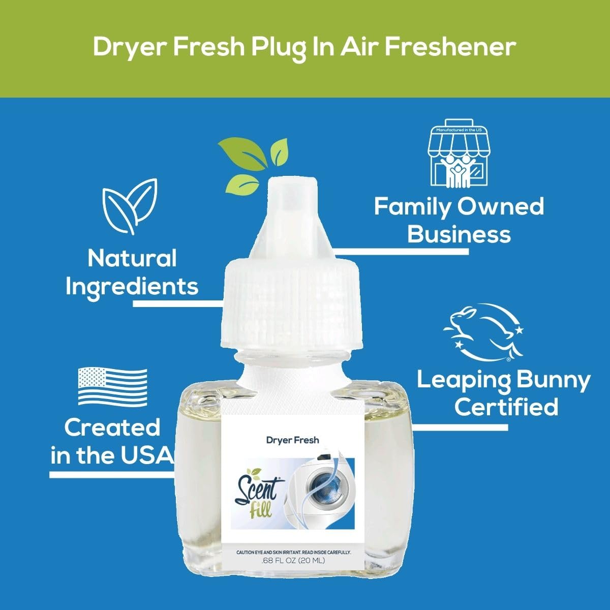 Dryer Fresh Plug in Air Freshener (2.72 Fl Oz)