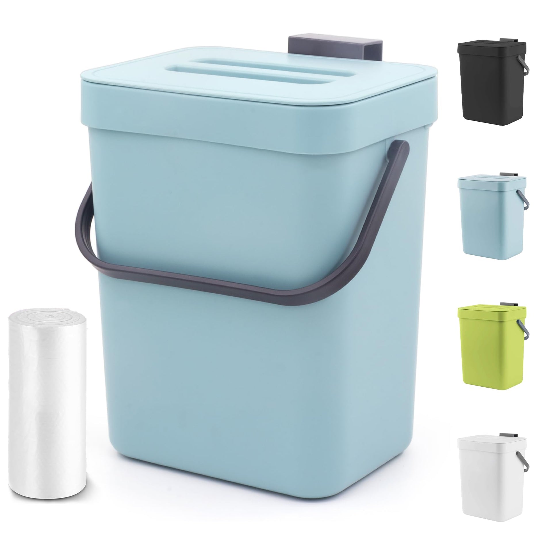 1.3 Gal Hanging Small Trash Can with Lid