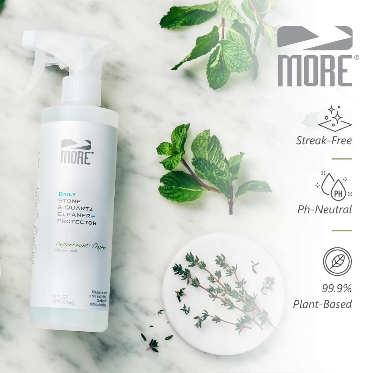 MORE Stone & Quartz Cleaner + Protector (16 Fl Oz)