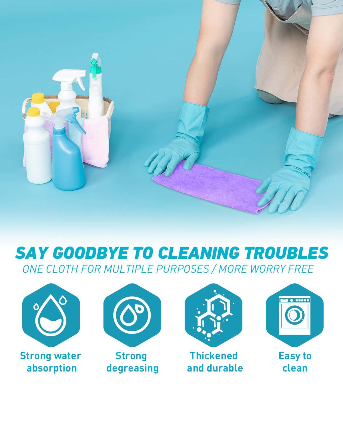 Microfiber Cleaning Cloth (24 Count) - ModHome Supplies