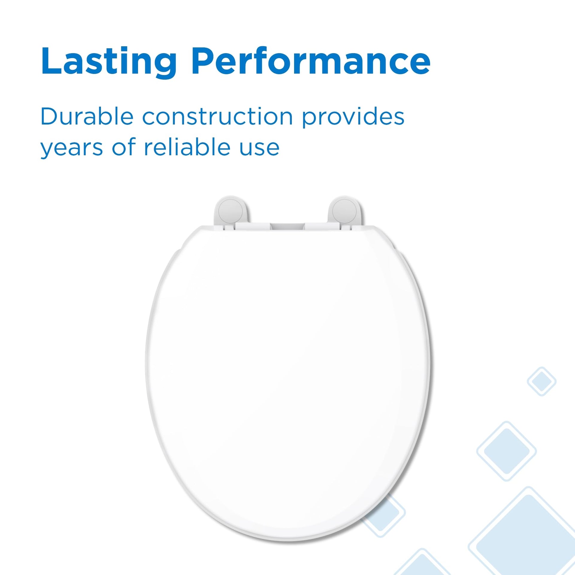 Round Front Toilet Seat with Cover