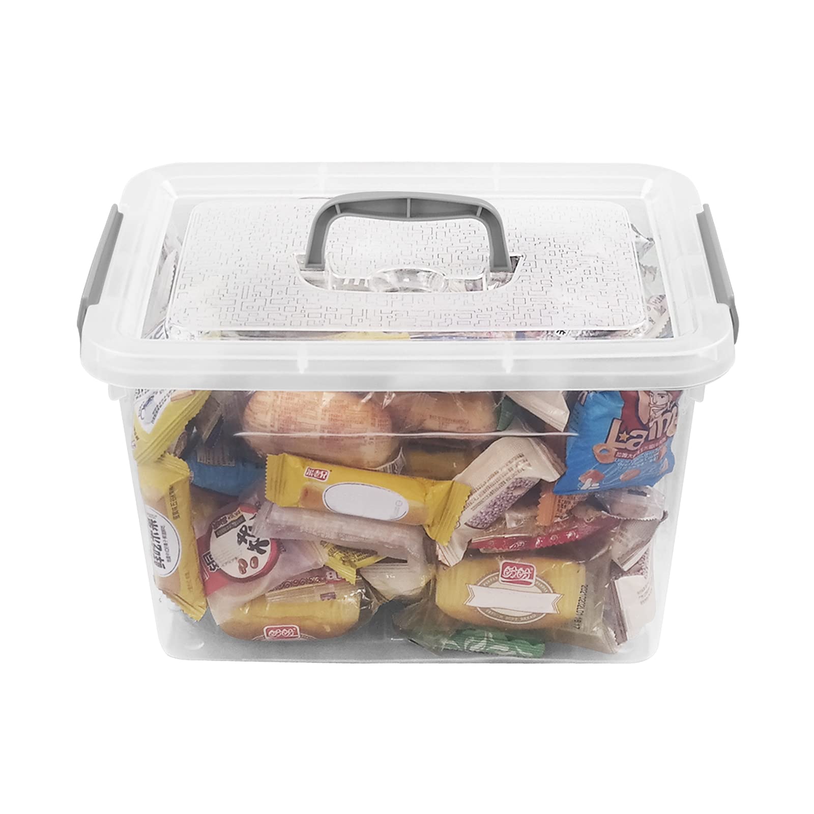 10 L Clear Plastic Storage Box (6 Count)