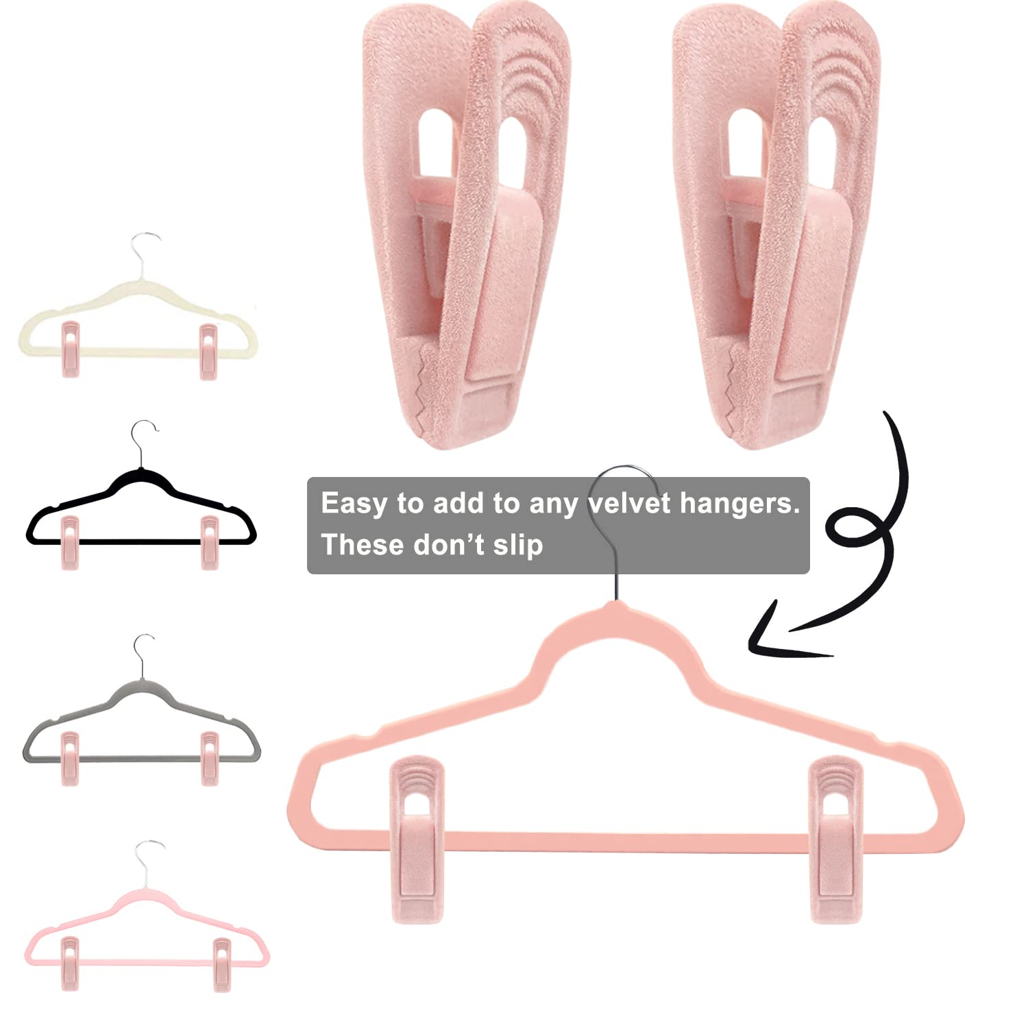 Light Pink Velvet Hangers