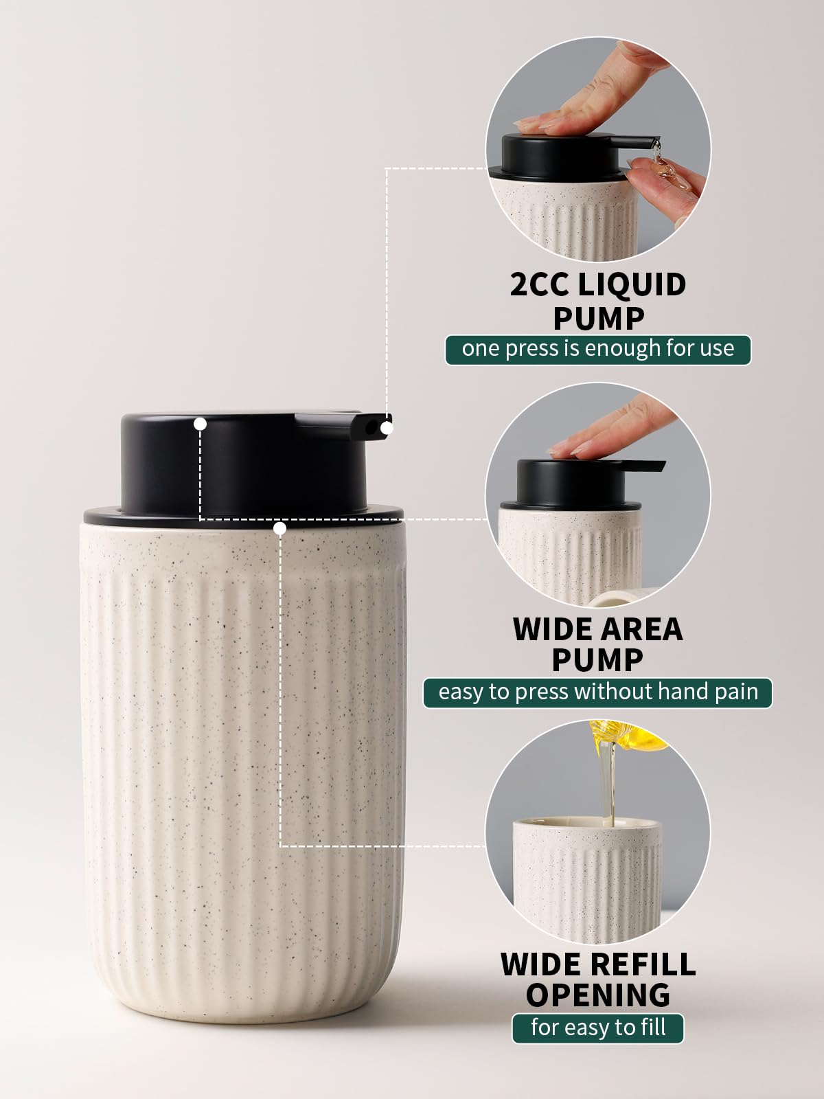 Soap Dispenser and Toothbrush Holder Set (2 Count)