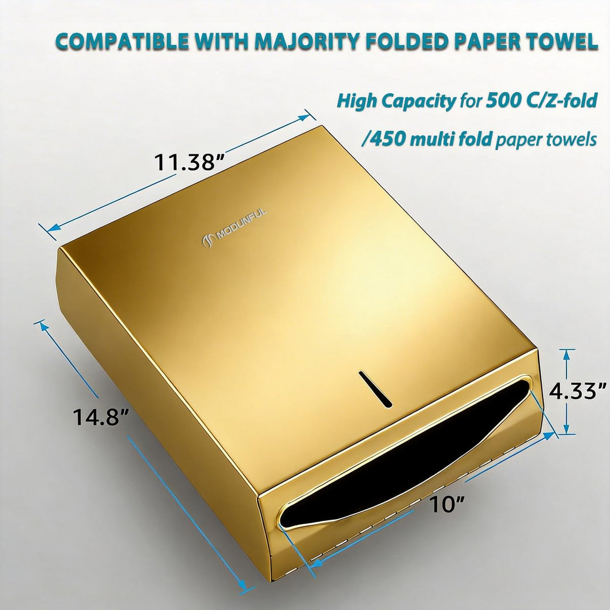 Commercial Paper Towel Dispenser Gold