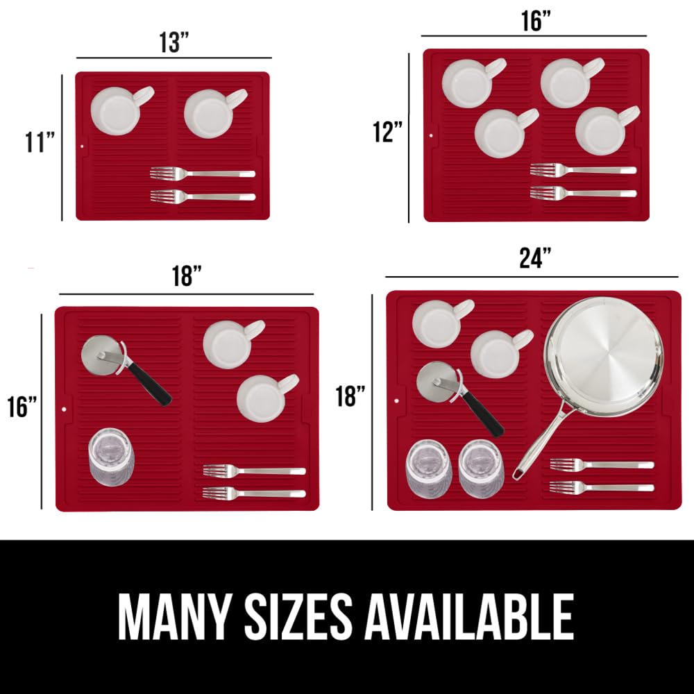 100% BPA Free Patented Silicone Dish Drying Mat for Kitchen Counter