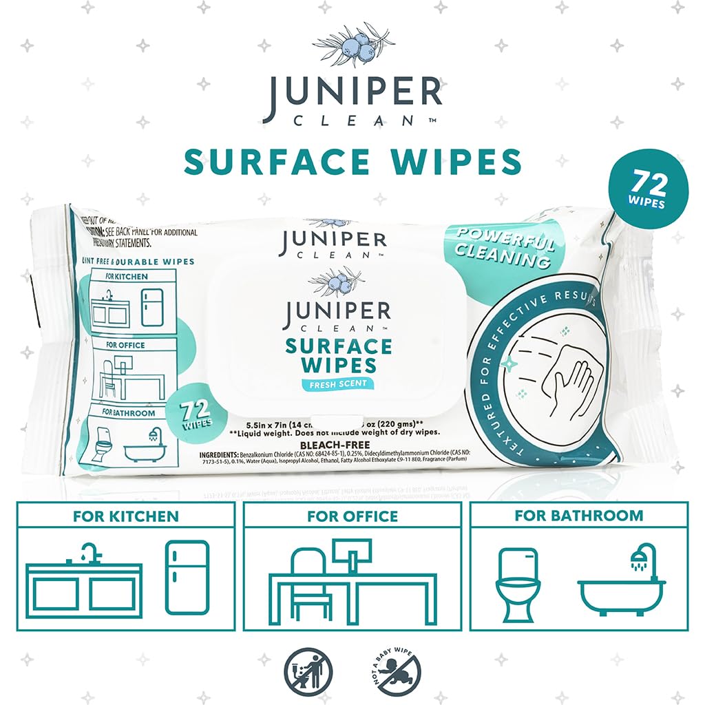 1 Pack Surface Cleaning Wipes Bleach Free (72 Count) - ModHome Supplies