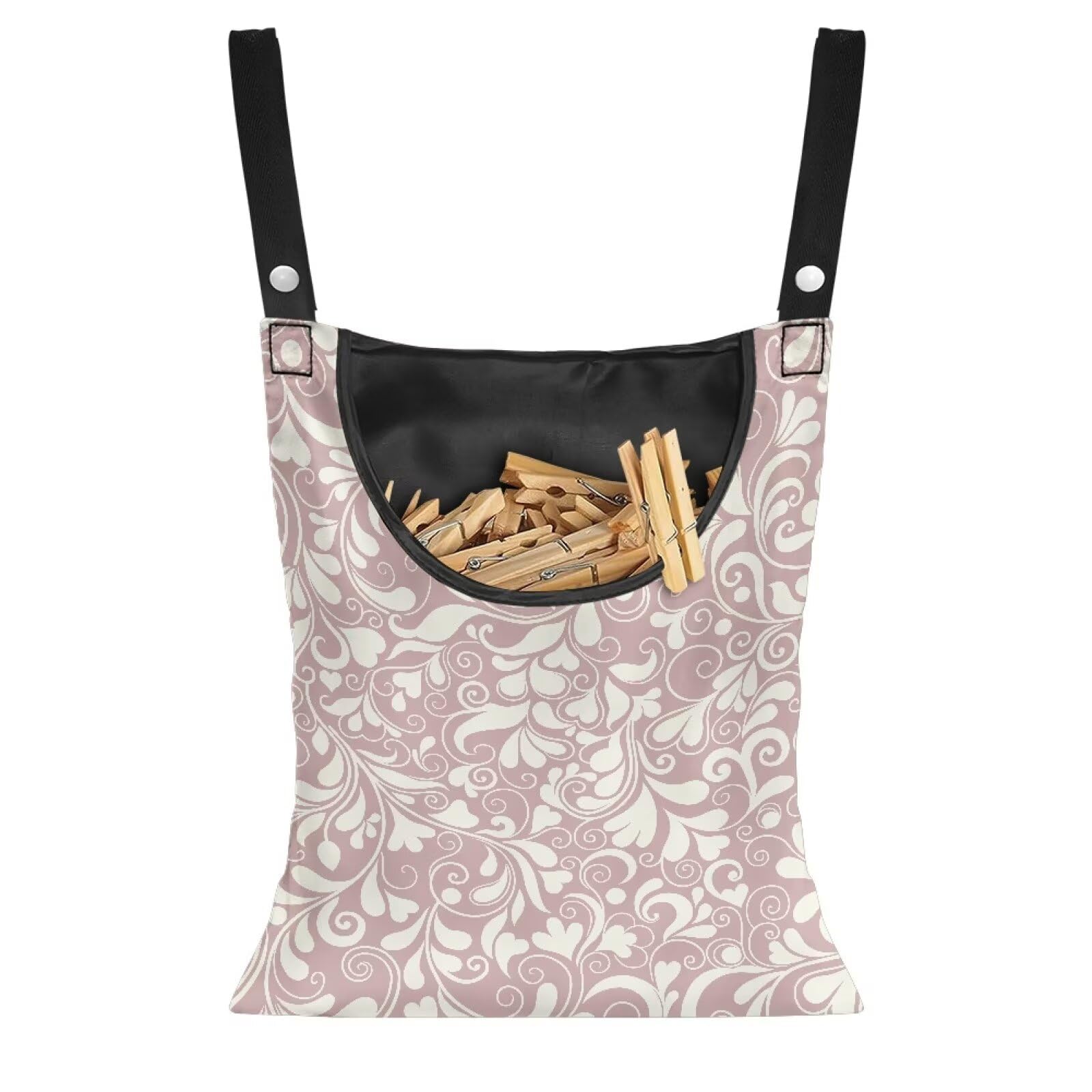 High Capacity Clothespin Holder Bag 14.5x12 Inches