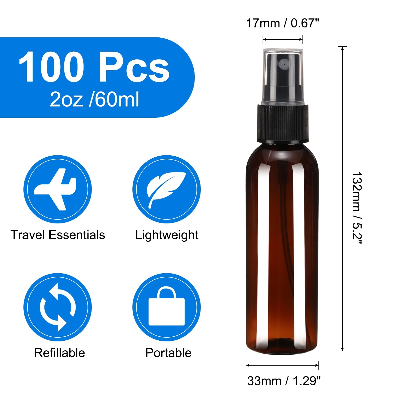 100Pack Spray Bottles