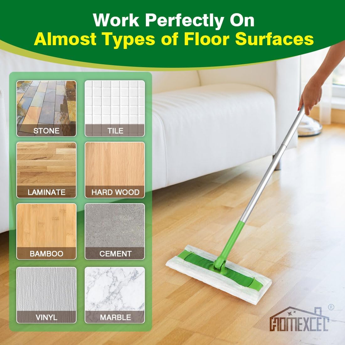 Dry Sweeping Cloths for Swiffer Sweeper 120 Count Disposable
