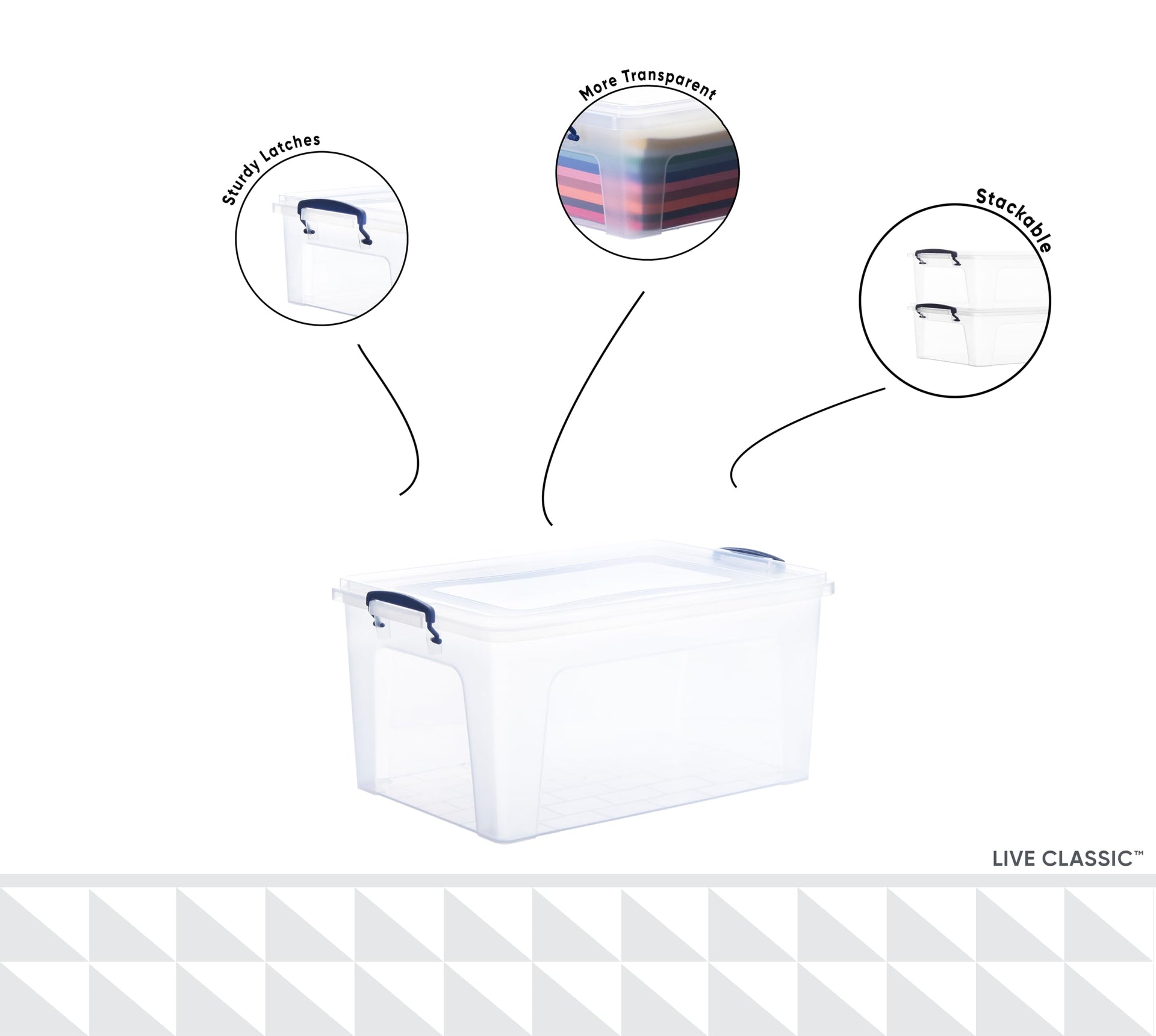 Storage Bins with Lids (4 Count)