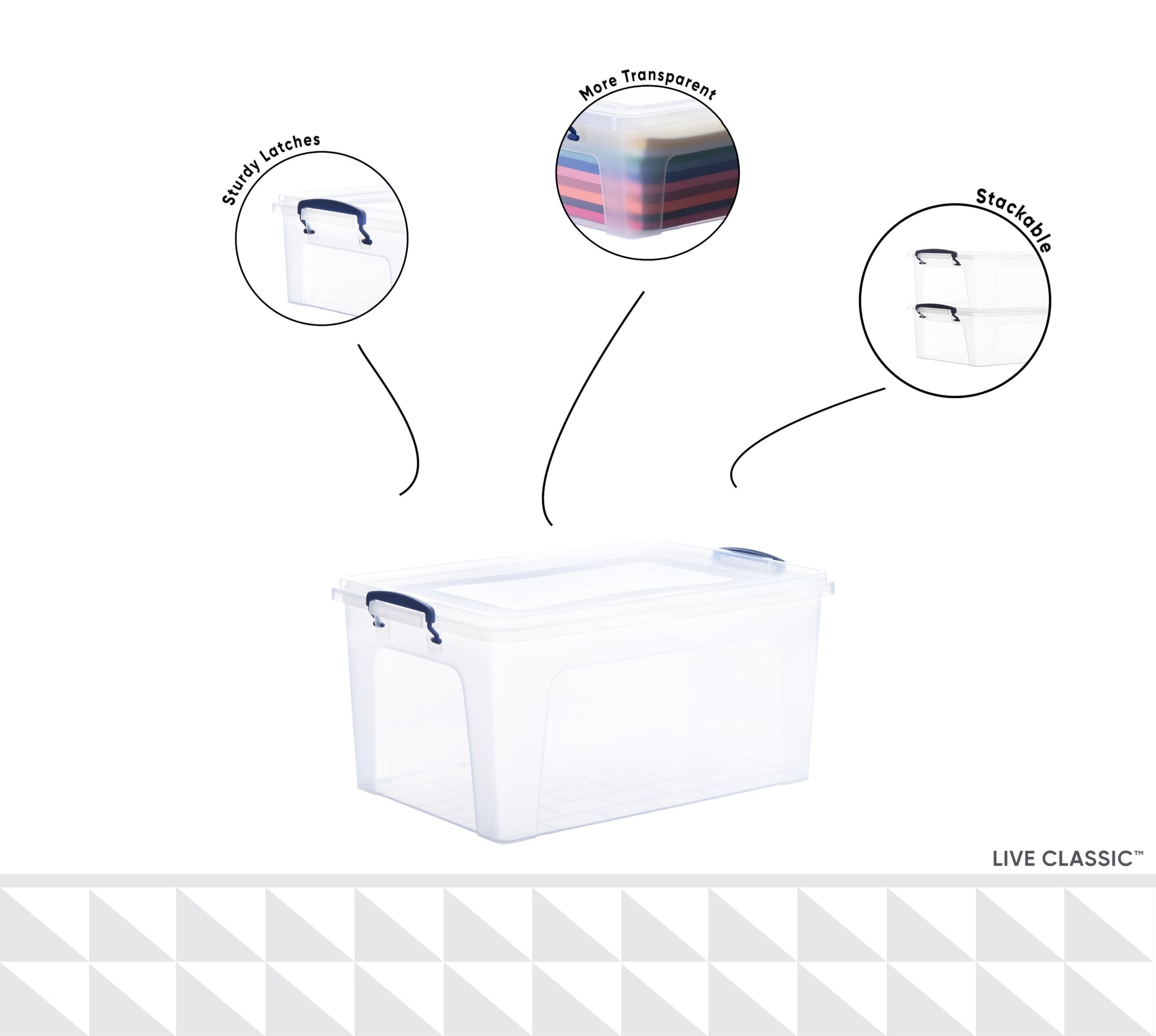 Storage Bins with Lids (4 Count)