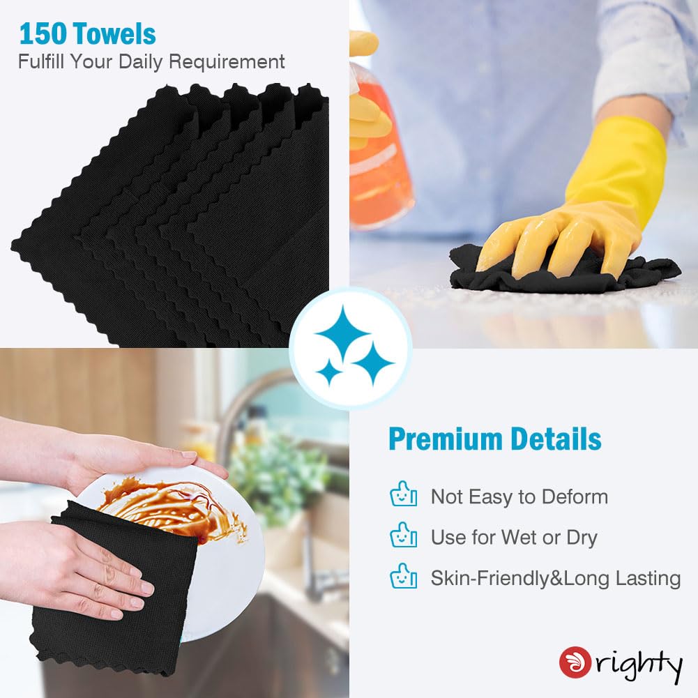Microfiber Cleaning Cloth Bulk (150 Count)
