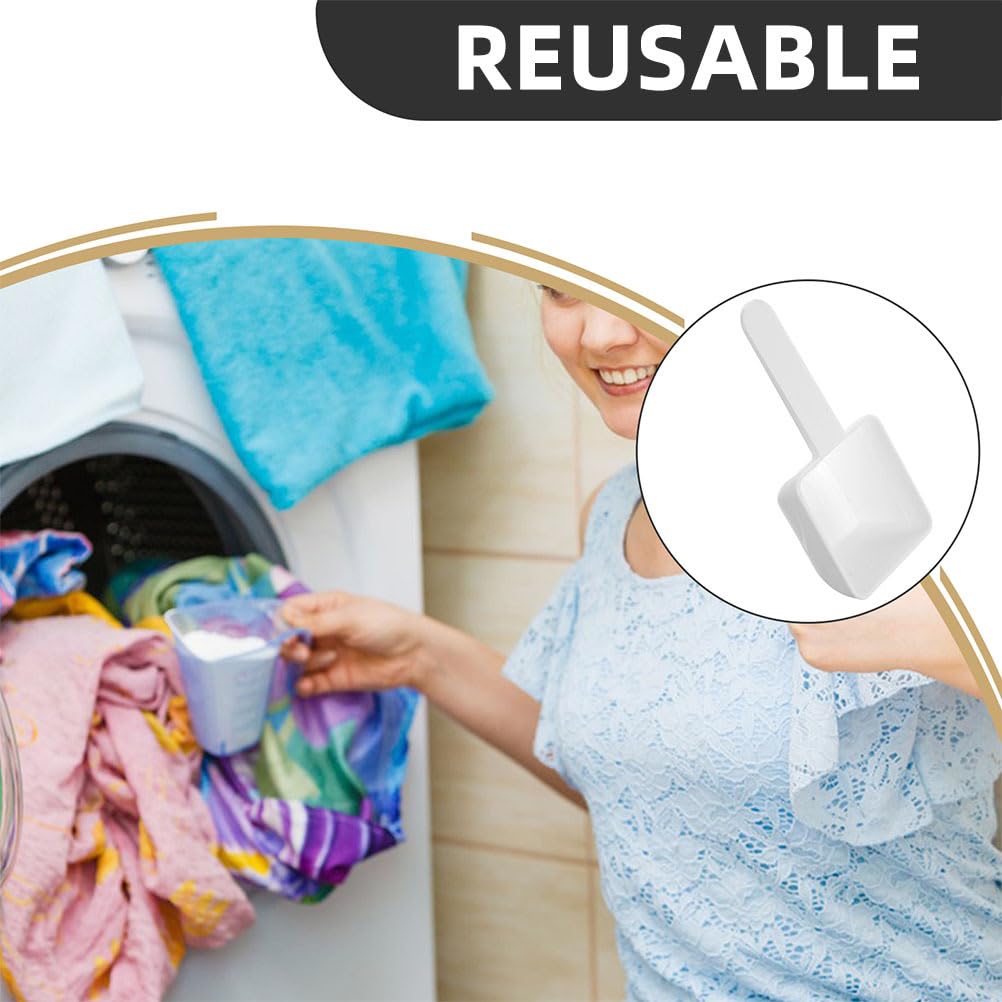 30pcs Plastic Measuring Spoons Laundry Powder Small Scoops for Home Use Reusable and Portable Scooper for Powders