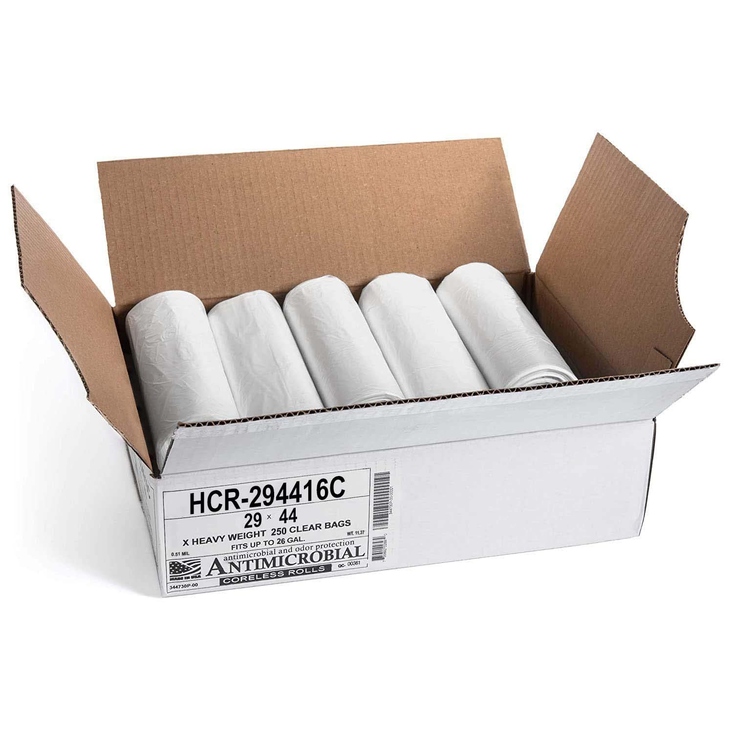 26 Gal Clear Trash Bags (250 Count)