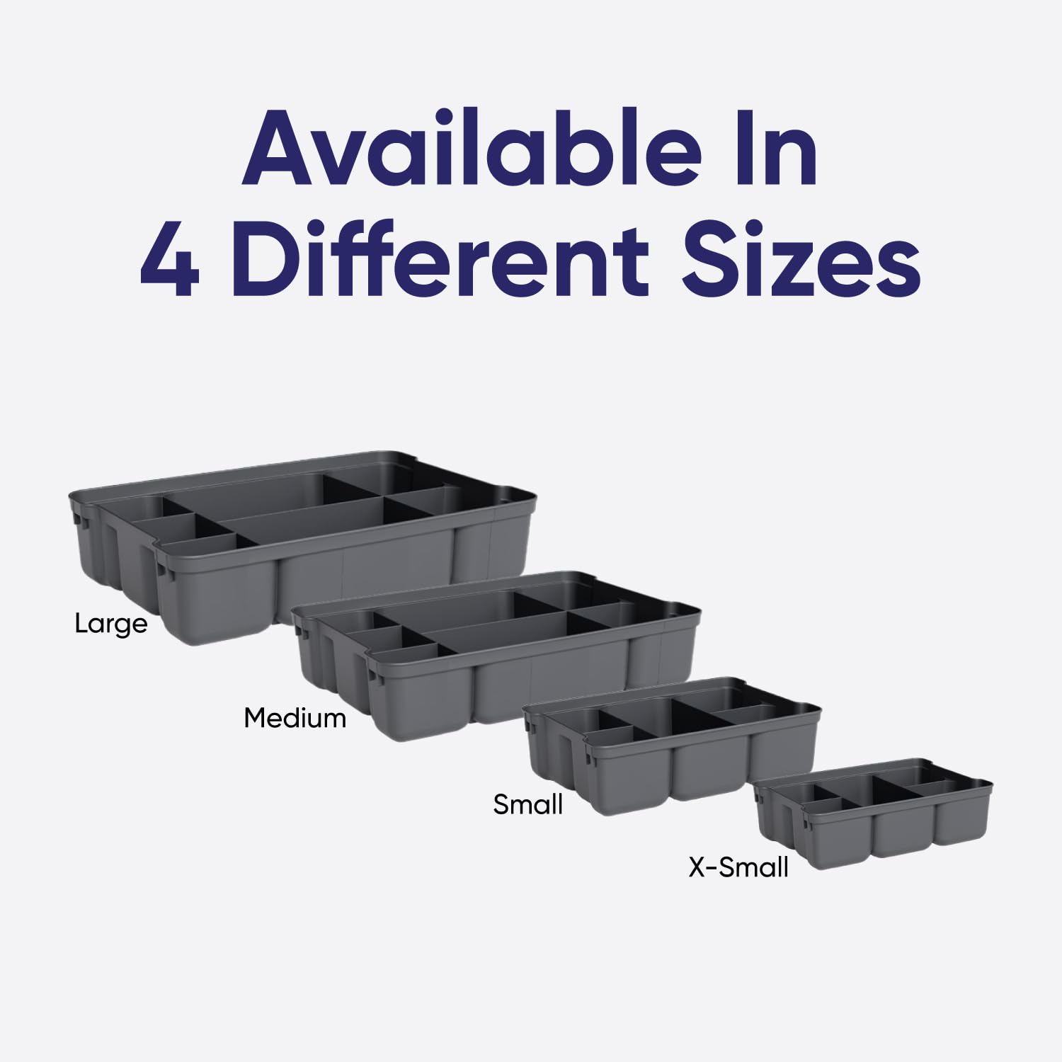 Storage Container Organizing Tray for Superio Bin or Drawer Plastic Organize Sewing
