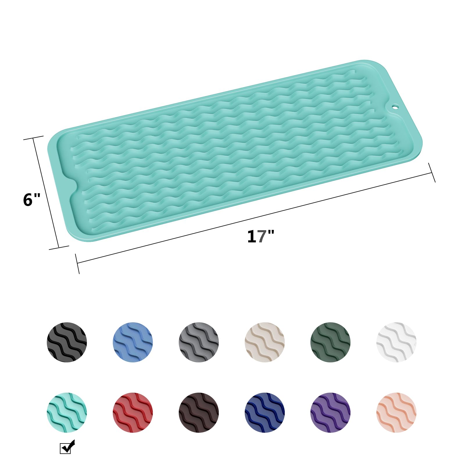 Small Dish Drying Mat for Kitchen Counter