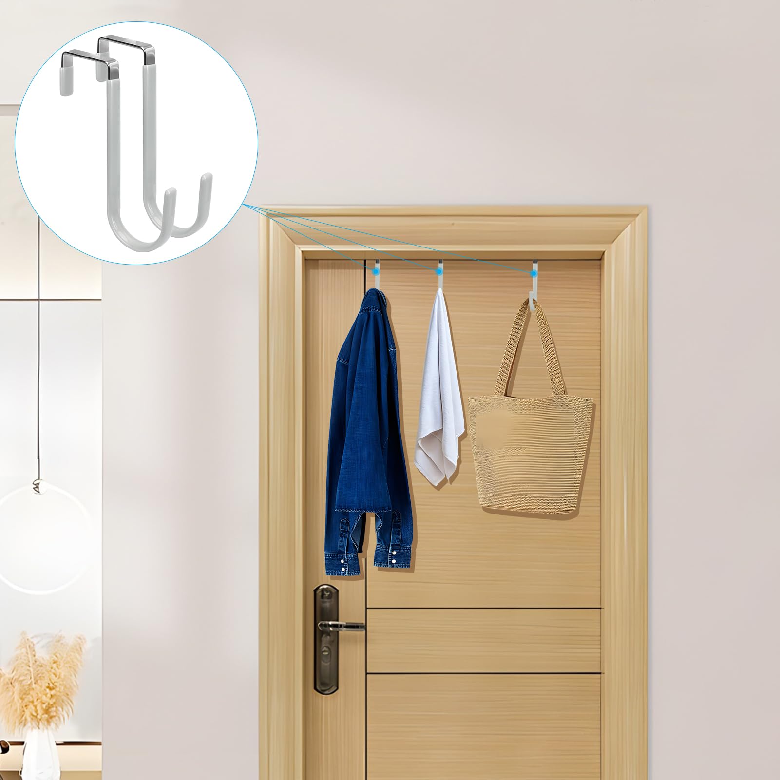 Over the Door Hooks (4 Count)