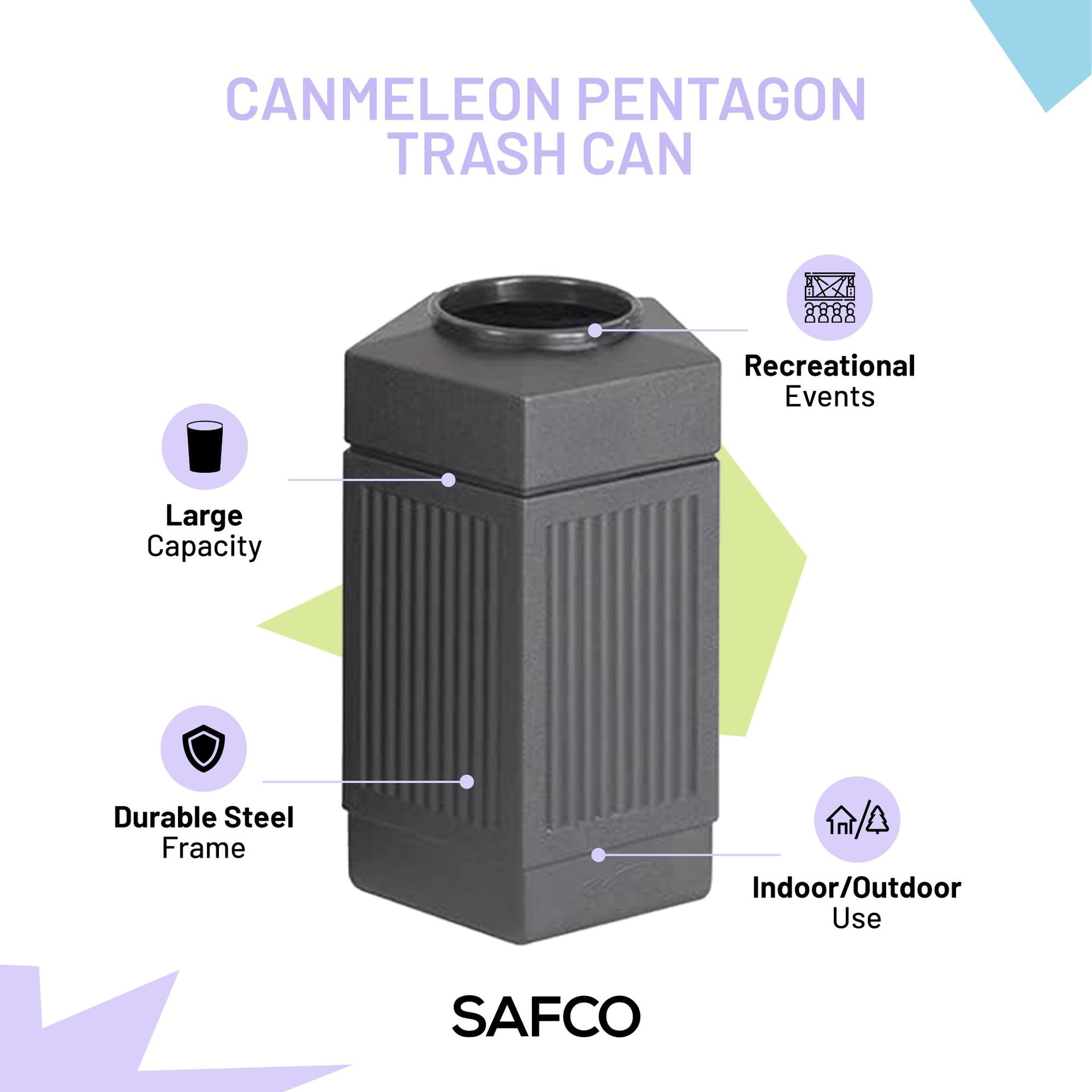 Canmeleon Indoor Outdoor Trash Can
