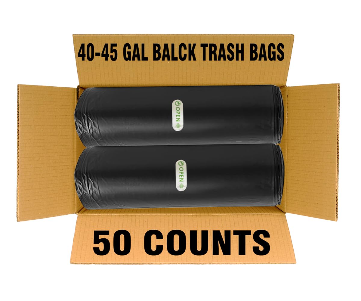 40 45 Gallon Lawn & Leaf Trash Bags (50 Count)