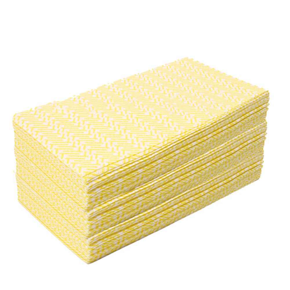 80 Pack Disposable Dish Cloths Heavy Duty Reusable Cleaning Wipes Dish Rags For Kitchen (80 Count)